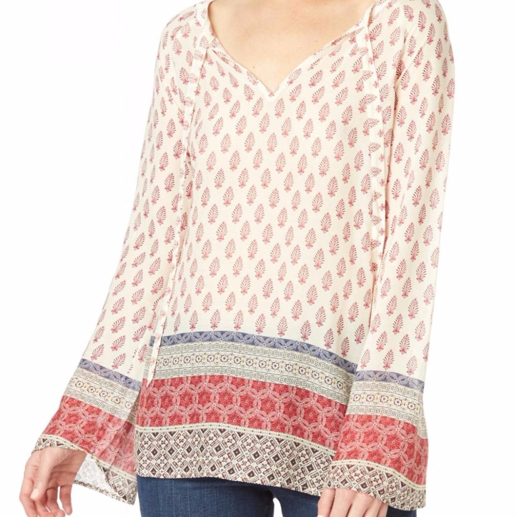 Sanctuary Boho Printed Blouse Size S Small